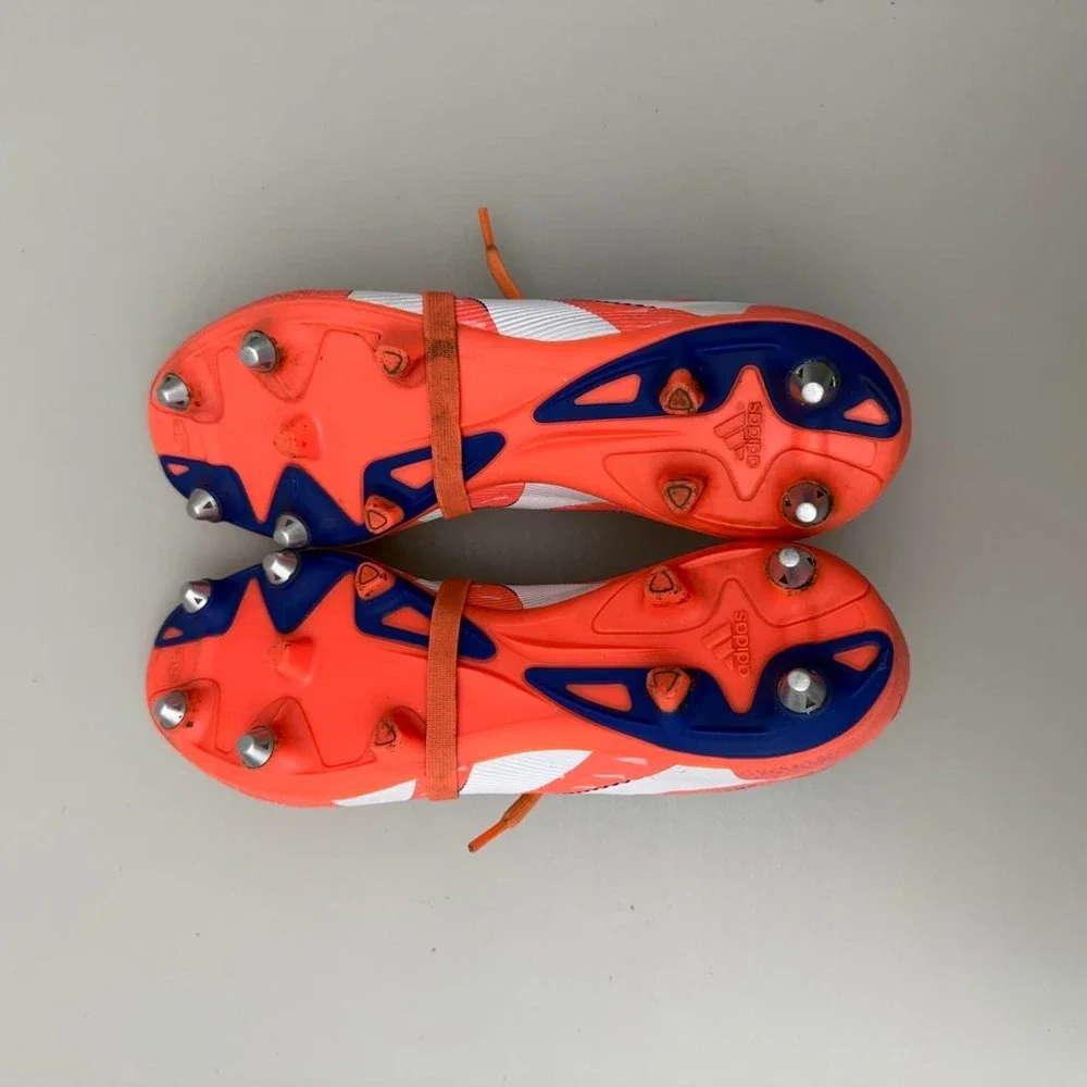 adidas Predator Pro SG fold over tongue Size US 9.5 Orange Coral Blaze